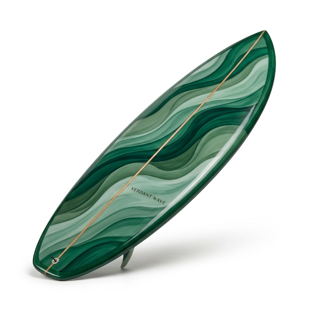 VERDANT WAVE – Premium Green Surfboard